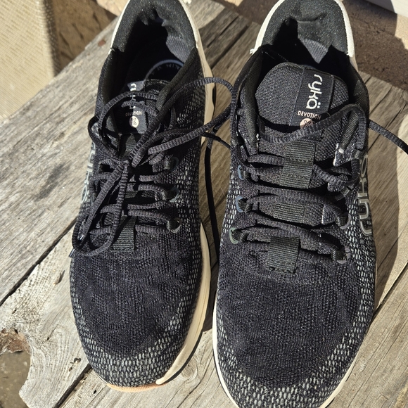Ryka DevotionX black mesh walking sneakers ladies 9 shoes - Picture 1 of 4